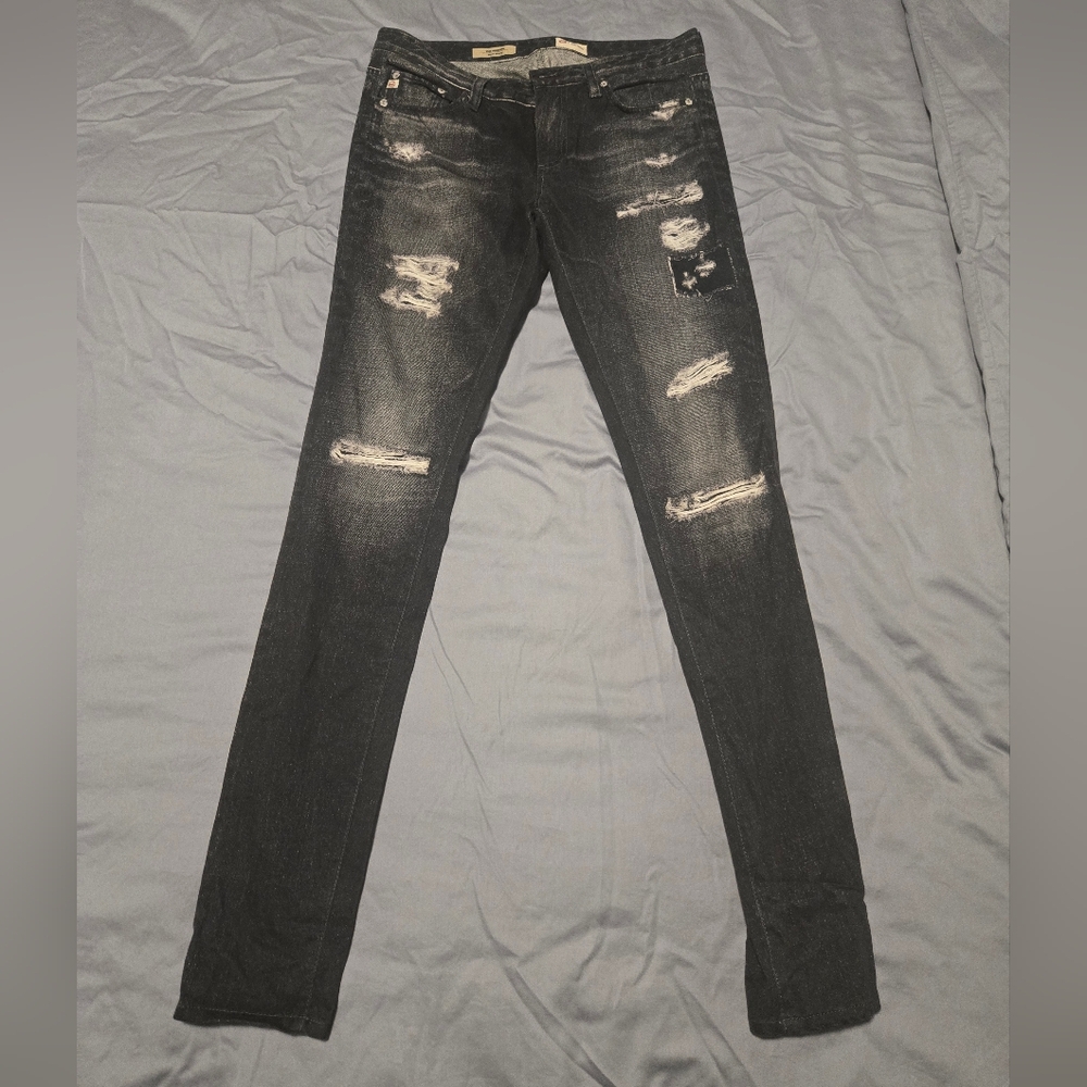 AG Adriano Goldschmidt Legging Super Skinny Digital Luxe Denim Jeans Women's 26R